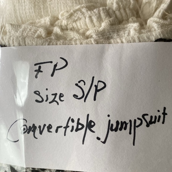 New sz S Carmen convertible one-piece smocked bandeau luxury jumpsuit - Picture 15 of 16